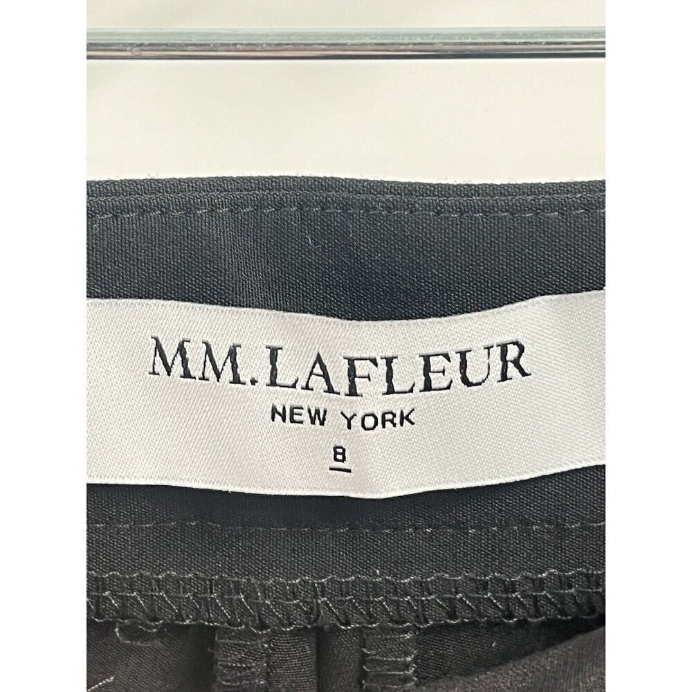 MM LeFleur Black Ankle Dress Pants Straight Leg Side Zip Sz 8  NWT - Picture 6 of 7